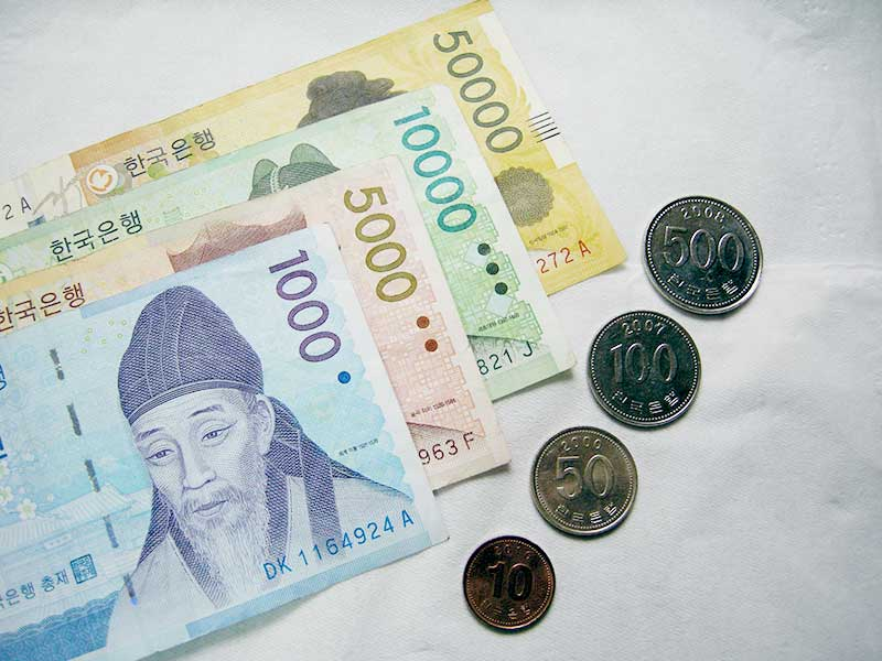 Tiền Hàn Quốc có những mệnh giá nào